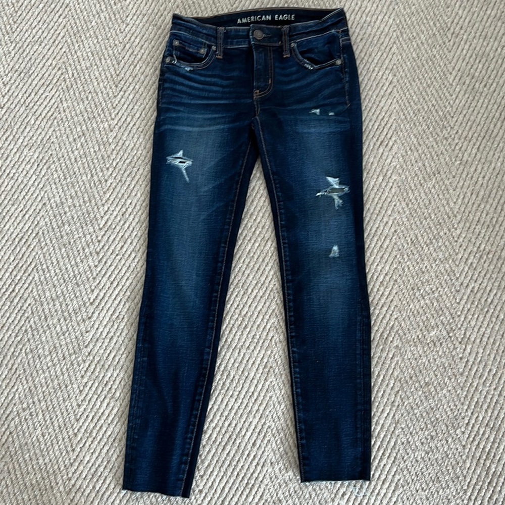 AE dark wash jean